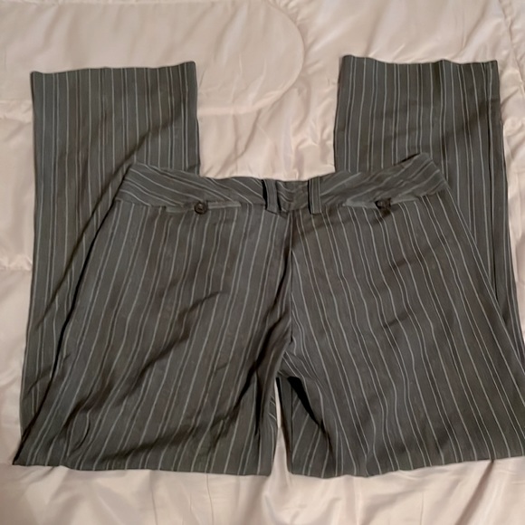 “My Michelle” gray double front and back pocketed flared dress pants - Picture 3 of 3